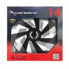 Amio - ΤΑΣΙΑ 14" HUBCAP VECTOR RC SILVER BLACK ΣΕΤ 4 ΤΕΜ ΣΕ ΚΟΥΤΙ (5223/AM)