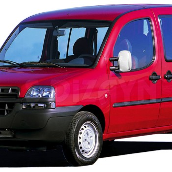ΚΑΠΑΚΙΑ ΚΑΘΡΕΠΤΗ ΧΡΩΜΙΟΥ ΜΕΤΑΛΛΙΚΑ ΓΙΑ FIAT DOBLO I 2000-2006 ΧΡΩΜΙΟ