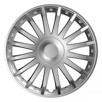 Amio - ΤΑΣΙΑ 15" CRYSTAL ΑΣΗΜΙ - ΣΕΤ 4ΤΕΜ ΣΕ KOYTI (6315/AM)