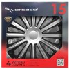 Amio - ΤΑΣΙΑ 15" HUBCAP TREND SILVER BLACK - - ΣΕΤ 4ΤΕΜ ΣΕ KOYTI (6841/AM)