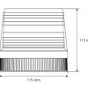 Amio Φάρος LED 12V 115x115mm Πορτοκαλί με Μαγνητική Βάση για Οχήματα Οδικής Βοήθειας/Έργων - 1 τεμ. (01276/AM)