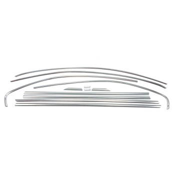TRIM  ΠΑΡΑΘΥΡΩΝ ΑΥΤΟΚΟΛΛΗΤΑ ΧΡΩΜΙΟΥ 12ΤΕΜ. ΓΙΑ VW JETTA 4D 2011+