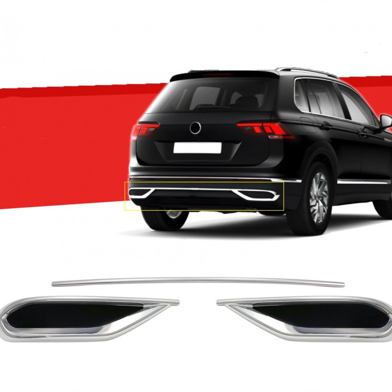 ΔΙΑΚΟΣΜΗΤΙΚΑ ΧΡΩΜΙΑ ΕΞΑΤΜΙΣΗΣ  S-DIZAYN -3 TEM. ΓΙΑ VW TIGUAN 2020+