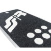 ΤΕΜΠΕΛΗΣ ΠΟΔΙΟΥ ANTI SLIP LOOK ΜΑΥΡΟ ΑΛΟΥΜΙΝΙΟΥ 195x80mm  SIMONI RACING - 1 TEM.