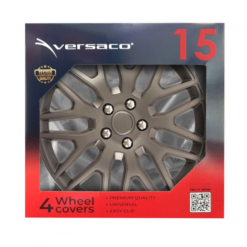 Amio - ΤΑΣΙΑ 15" DAKAR NC ΑΝΘΡΑΚΙ - ΣΕΤ 4ΤΕΜ ΣΕ KOYTI (8286/AM)