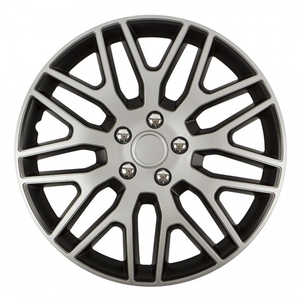 Amio - ΤΑΣΙΑ 14" DAKAR NC ΜΑΥΡΟ/ΑΣΗΜΙ - ΣΕΤ 4 ΤΕΜ ΣΕ ΚΟΥΤΙ (8491/AM)