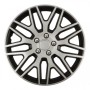 Amio - ΤΑΣΙΑ 16" DAKAR NC ΑΣΗΜΙ ΜΑΥΡΟ - ΣΕΤ 4ΤΕΜ ΣΕ KOYTI (8514/AM)