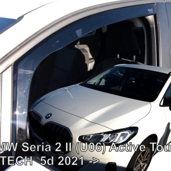 ΑΝΕΜΟΘΡΑΥΣΤΕΣ ΓΙΑ BMW 2 ACTIVE TOURER (U06) 5D 2021+  ΣΕΤ ΑΥΤΟΚΙΝΗΤΟΥ ΑΠΟ ΕΥΚΑΜΠΤΟ ΦΙΜΕ ΠΛΑΣΤΙΚΟ HEKO - 4 ΤΕΜ.