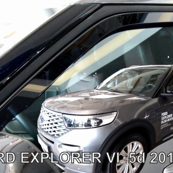 ΑΝΕΜΟΘΡΑΥΣΤΕΣ ΓΙΑ FORD EXPLORER 5D 2019+  ΖΕΥΓΑΡΙ ΑΠΟ ΕΥΚΑΜΠΤΟ ΦΙΜΕ ΠΛΑΣΤΙΚΟ HEKO - 2 ΤΕΜ.