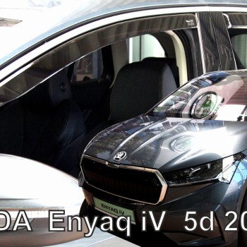 ΑΝΕΜΟΘΡΑΥΣΤΕΣ ΓΙΑ SKODA ENYAQ 5D 2020+ ΣΕΤ ΑΥΤΟΚΙΝΗΤΟΥ ΑΠΟ ΕΥΚΑΜΠΤΟ ΦΙΜΕ ΠΛΑΣΤΙΚΟ HEKO - 4 ΤΕΜ.