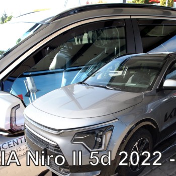ΑΝΕΜΟΘΡΑΥΣΤΕΣ ΓΙΑ KIA NIRO 5D 2022+  ΣΕΤ ΑΥΤΟΚΙΝΗΤΟΥ ΑΠΟ ΕΥΚΑΜΠΤΟ ΦΙΜΕ ΠΛΑΣΤΙΚΟ HEKO - 4 ΤΕΜ.