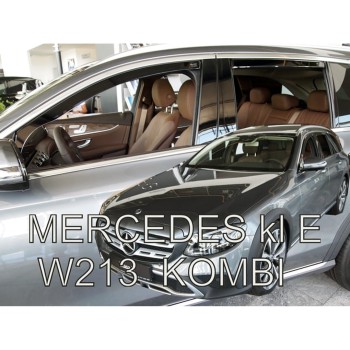 ΑΝΕΜΟΘΡΑΥΣΤΕΣ ΓΙΑ MERCEDES E-KLAS W213 5D COMBI 2016+  ΣΕΤ ΑΥΤΟΚΙΝΗΤΟΥ ΑΠΟ ΕΥΚΑΜΠΤΟ ΦΙΜΕ ΠΛΑΣΤΙΚΟ HEKO - 4 ΤΕΜ.