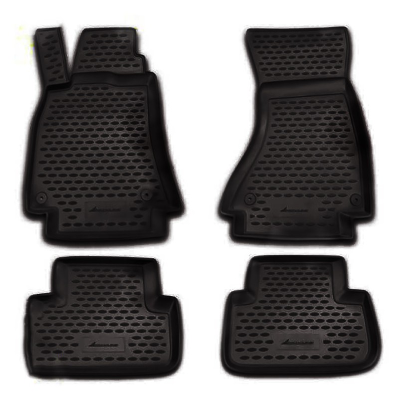 ΠΑΤΑΚΙΑ ΣΕ ΣΚΑΦΗ TPE ΛΑΣΤΙΧΟ ΓΙΑ AUDI A4 B6 4D 2000-2007  ΣΕ ΜΑΥΡΟ ΧΡΩΜΑ NOVLINE - 4 ΤΕΜ.