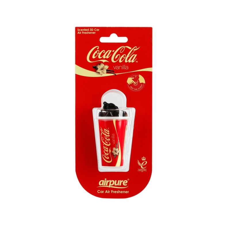 ΑΡΩΜΑΤΙΚΑ ΚΡΕΜΑΣΤΑ 3D CUP  ΣΕ ΣΧΕΔΙΟ ΠΟΤΗΡΙ COCA-COLA ΔΙΑΦΟΡΑ ΑΡΩΜΑΤΑ ΣΕ DISPLAY 12ΤΕΜ.