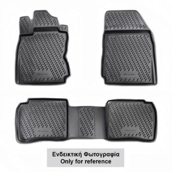 ΠΑΤΑΚΙΑ ΣΕ ΣΚΑΦΗ TPE ΛΑΣΤΙΧΟ ΓΙΑ BMW X5 2006-2013  (ΑΝΘΡΑΚΙ/ΣΚΟΥΡΟ ΓΚΡΙ) - 4 ΤΕΜ.