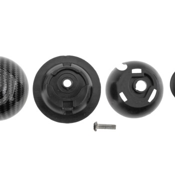 ΠΟΜΟΛΟ ΤΑΧΥΤΗΤΩΝ  ΜΕ ΕΝΔΕΙΞΗ 5 ΤΑΧΥΤΗΤΩΝ CARBON LOOK ΓΙΑ FIAT 500 2007+ NTY - 1 τεμ.