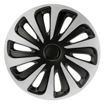 Lampa - Τάσι Αυτοκινήτου 13’’ Kojin Carbon TECH-ONE από υλικό ABS Ασημί / Μαύρο - 1 TEM (L3147.1)
