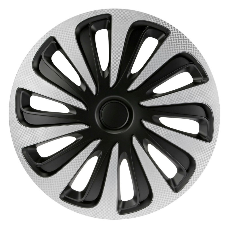 Lampa - Σετ Τάσια Αυτοκινήτου 14’’ Kojin Carbon TECH-ONE από υλικό ABS Ασημί / Μαύρο - 4 TEM (L3147.8)