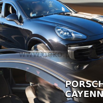 Heko - Ανεμοθραύστες Παραθύρων Για Porsche Cayenne (92A) 2010 > 2017 5πορτο υλικό Acrylic Χρώμα Φιμέ - 2 τεμ. (ΑΝΕΜ.26303)