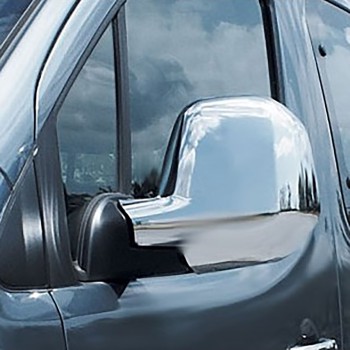 ΚΑΠΑΚΙΑ ΚΑΘΡΕΠΤΩΝ ΓΙΑ CITROEN BERLINGO II MVN 2008-2012 / PEUGEOT PARTNER II TEPEE MVN 2008 ΧΡΩΜΙΟ ΠΛΑΣΤΙΚΑ - 2ΤΕΜ.