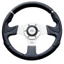 ΤΙΜΟΝΙ KOBRA EVO 320mm ΜΑΥΡΟ/ΑΣΗΜΙ ΚΕΝΤΡΟ LUISI