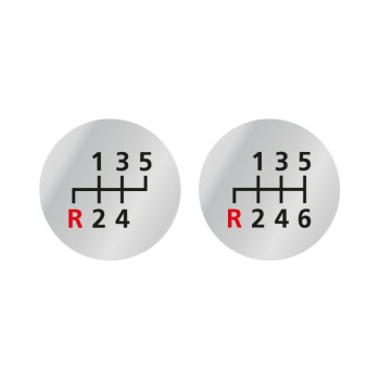 ΠΟΜΟΛΟ ΤΑΧΥΤΗΤΩΝ FORMULA GEAR 3 ΔΕΡΜΑΤΙΝΟ ΜΑΥΡΟ ΜΕ 2 ΑΥΤΟΚΟΛΛΗΤΑ ΕΝΔΕΙΞΗΣ ΤΑΧΥΤΗΤΩΝ 32mm (FIAT+OPEL)