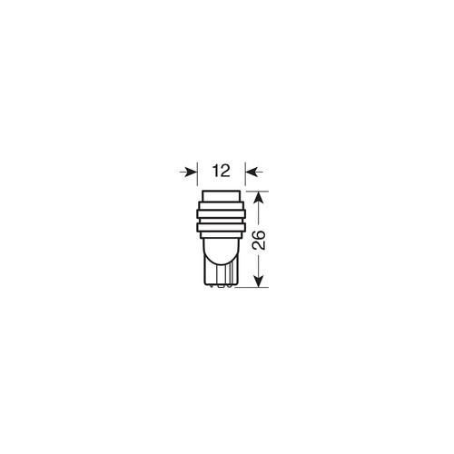 T10 W5W 12V W2,1x9,5d 30lm HYPER-LED 3 ΛΕΥΚΟ (ΔΙΠΛΗΣ ΠΟΛΙΚΟΤΗΤΑΣ-ΚΑΡΦΩΤΟ) BLISTER 2ΤΕΜ.