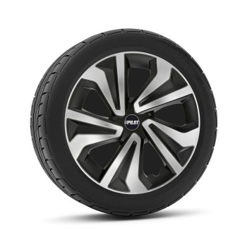 Lampa - Τάσια Vortexx διάσταση 15'' χρώμα μαύρα/ασήμι για Επιβατικά Αυτοκίνητα - 1 σετ (L3168.2)