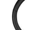 Lampa Κάλυμμα Τιμονιού Αυτοκινήτου Classic Premium 30/34εκ. Άοσμο με διάτρητες λαβές Ultra soft Skeentex Μαύρο με Μαύρη Ραφή 1-τεμ. (L3315.3)