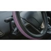 ΚΑΛΥΜΜΑ ΤΙΜΟΝΙΟΥ DIAMONDS PINK (Μ) 37/39cm ΣΥΝΘΕΤΙΚΟ ΔΕΡΜΑ SKEENTEX ΜΑΥΡΟ/POZ LAMPA  - 1 ΤΕΜ.