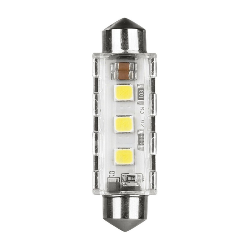 ΛΑΜΠΑΚΙΑ ΠΛΑΦΟΝΙΕΡΑΣ 12/24V 12x41mm 260/220lm 6.500K ΔΙΠΛΗΣ ΠΟΛ/ΤΑΣ LED CAN-BUS PRO-USER SERIES 1ΤΕΜ