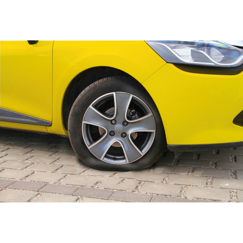 Κομπρεσέρ Ελαστικών 12V 450ml με υγρό επισκευής 450ml Μανόμετρο ΚΑΙ Μετρητή Πίεσης