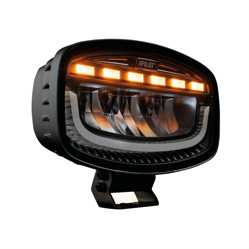 ΠΡΟΒΟΛΕΑΣ ΜΕ ΠΟΡΤΟΚΑΛΙ LED ΦΛΑΣ GLARE OVAL-PRO DEMON LINE 10>30V 51 LED 60W 3500lm 247x175x93mm LAMPA - 1 ΤΕΜ.