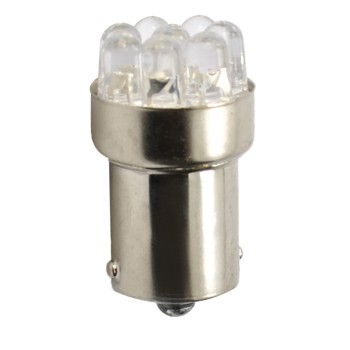 R5W 24V P21W BA15s LED 9xFlux 5mm ΚΙΤΡΙΝΟ (ΜΟΝΟΠΟΛΙΚΟ) 1ΤΕΜ. M-TECH