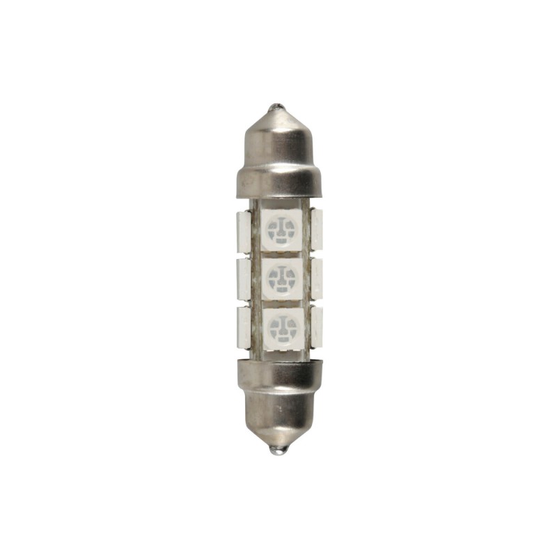 ΛΑΜΠΑΚΙ ΠΛΑΦΟΝΙΕΡΑΣ 24/28V 11x43mm 60lm 12xSMD LED ΠΟΡΤΟΚΑΛΙ ΔΙΠΛΗΣ ΠΟΛΙΚΟΤΗΤΑΣ LAMPA - 20 ΤΕΜ.