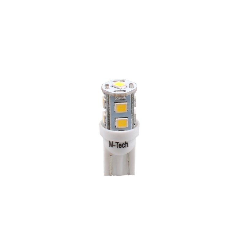 T10 W5W 24V W1,2x9,5d LED 9xSMD3528 ΛΕΥΚΟ ΔΙΑΘΛΑΣΗ (ΚΑΡΦΩΤΟ ΑΚΑΛΥΚΟ) HEAVY DUTY BLISTER 2ΤΕΜ. M-TECH