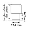 Μπουλόνια Ασφαλείας 12x1,25 15/35mm (21) ίσια J020