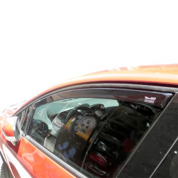 ΑΝΕΜΟΘΡΑΥΣΤΕΣ ΓΙΑ RENAULT CLIO IV 5D 2012-2019 ΖΕΥΓΑΡΙ ΑΠΟ ΕΥΚΑΜΠΤΟ ΦΙΜΕ ΠΛΑΣΤΙΚΟ HEKO - 2 ΤΕΜ.