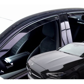 ΑΝΕΜΟΘΡΑΥΣΤΕΣ ΓΙΑ MERCEDES C-KLAS W206 4D 2021+ -  ΣΕΤ ΑΥΤΟΚΙΝΗΤΟΥ ΑΠΟ ΕΥΚΑΜΠΤΟ ΦΙΜΕ ΠΛΑΣΤΙΚΟ HEKO - 4 ΤΕΜ.