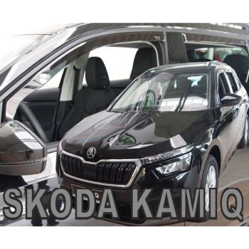 Heko - Ανεμοθραύστες Για Skoda Kamiq (Nw) 12/2019 > 02/2024 5πορτο / SUV Σετ Αυτοκινήτου Από Εύκαμπτο Φιμέ Πλαστικό - 4 τεμ. (ΑΝΕΜ.SET28355)