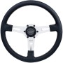 ΤΙΜΟΝΙ SHARAV 315 ΜΑΥΡΟ 315mm ΔΕΡΜΑΤΙΝΟ ΤΡΙΑΚΤΙΝΟ ΜΕ ΑΣΗΜΙ ΛΑΜΑ